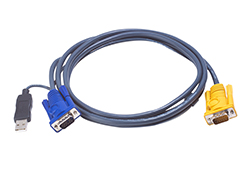 3M USB KVM Cable with 3 in 1 SPHD and built-in PS/2 to USB converter