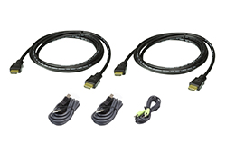 1.8M USB HDMI Dual Display Secure KVM Cable Kit