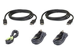 3M USB DisplayPort Dual Display Secure KVM Cable Kit