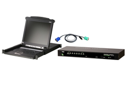 8-Port USB KVM Bundle with 17in. LCD Console & 8-USB Cables