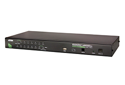 16-Port PS/2-USB VGA KVM Switch with Daisy-Chain Port and USB Peripheral Support
