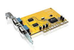PCI-kort med 2 Rs-232-portar