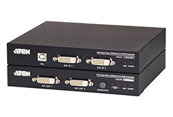 USB DVI Dual View HDBaseT™ 2.0 KVM-extender (1920 x 1200 @100 m)