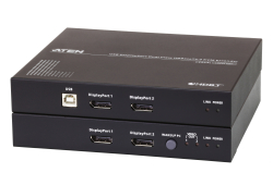 USB DisplayPort Dual View HDBaseT™ 2.0 KVM-extender (4K vid 100 m för Single View)