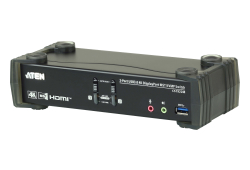 USB 3.0 4K DisplayPort MST KVMP™-switch med 2 portar (kablar medföljer)