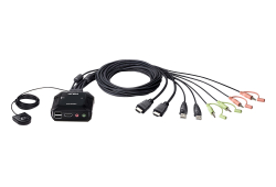 2ポートUSB HDMIケーブルKVMスイッチ（4K対応）