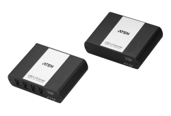 4-portars USB 2.0 CAT 5-förlängare (upp till 100 m)