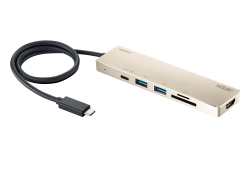 USB-C マルチポート ミニドッキングステーション（4K、電源パススルー対応）