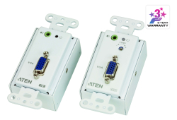 VGA/Audio Cat 5 Extender Wall Plate (US) (1280 x 1024@150m)
