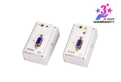 VGA/Audio Cat 5 Extender with MK Wall Plate (1280 x 1024 @150 m)