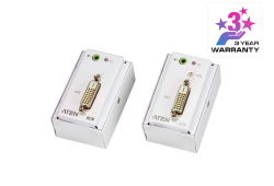 DVI/Audio Cat 5 Extender with MK Wall Plate (1920 x 1200 @ 40m)