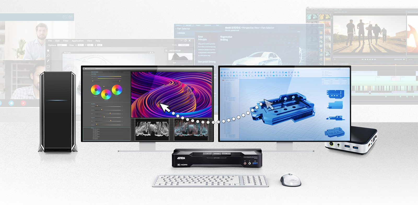 デスクトップKVMスイッチ